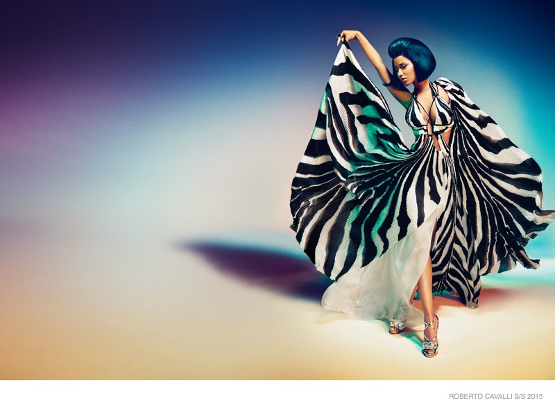 Nicki Minaj fronts Roberto Cavalli SS15 campaign
