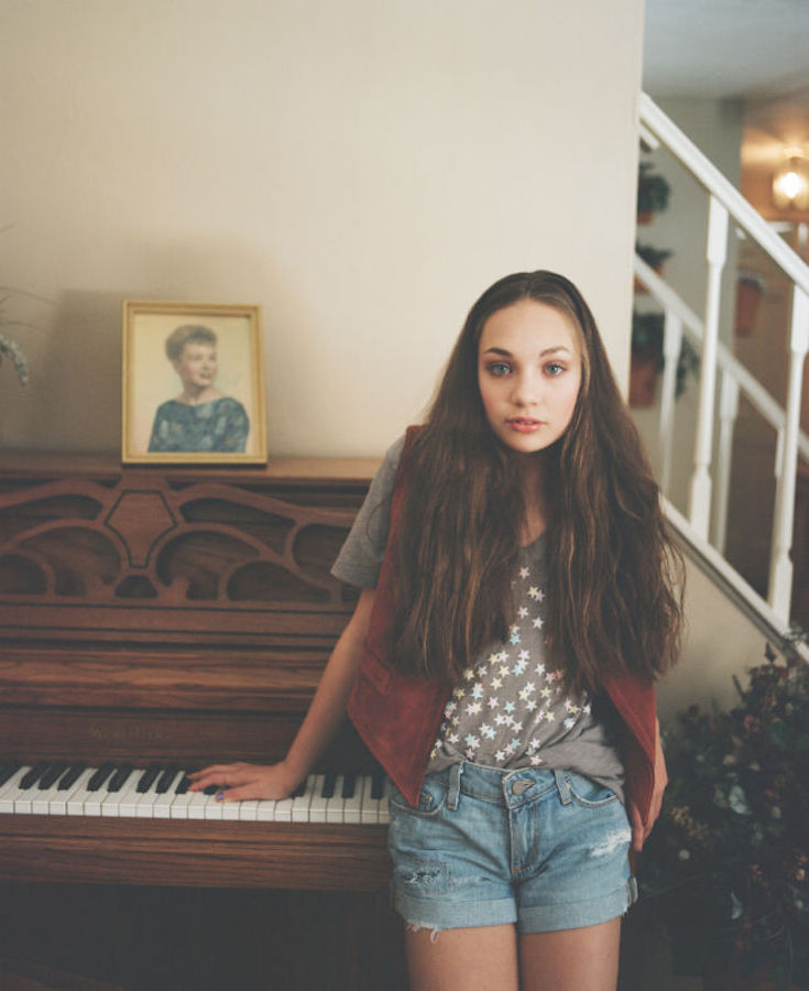 Maddie Ziegler poses for Nylon in Pittsburgh home