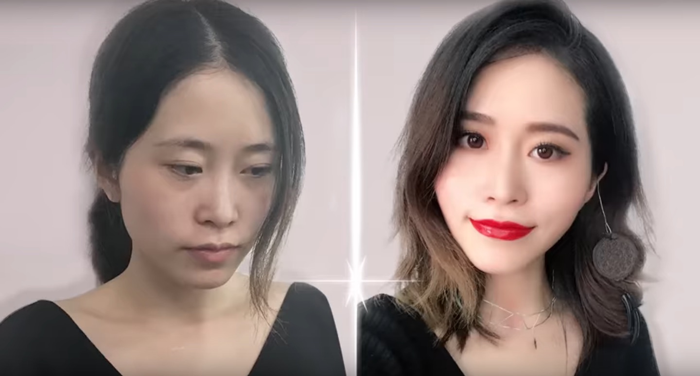 Behold, this woman’s beauty tutorial uses food instead of makeup