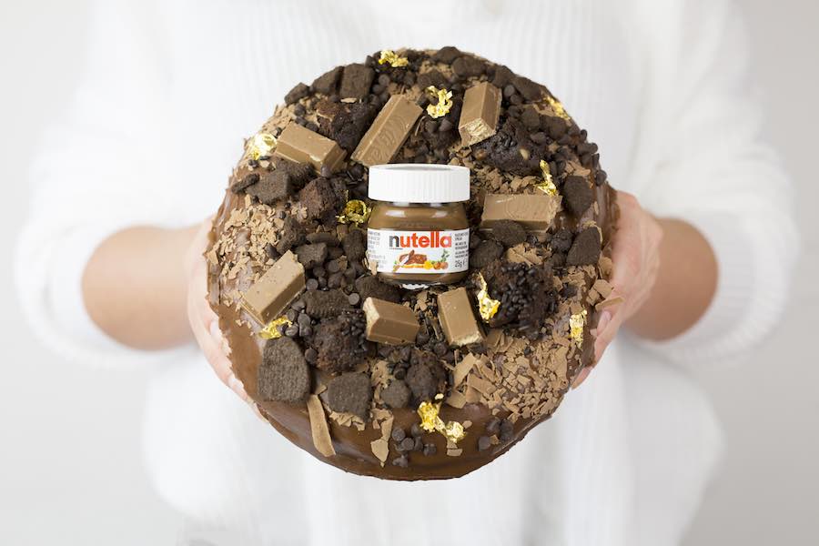 Doughnut Time is dropping a gold-flaked 1kg Nutella doughnut tomorrow