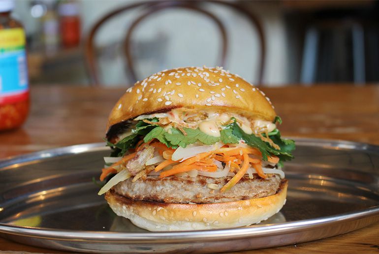 Huxtaburger and Hannoi Hannah have joined forces to create the ultimate Vietnamese burger
