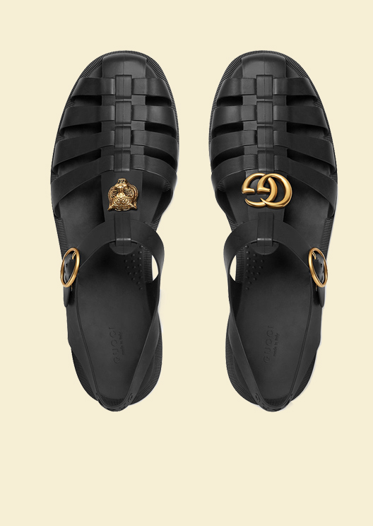 yg gucci jelly sandals