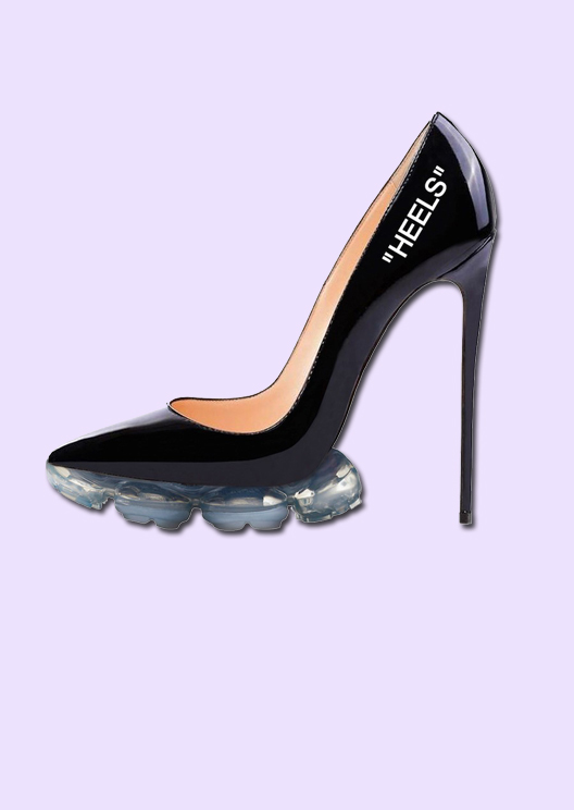 sneaker stiletto heels