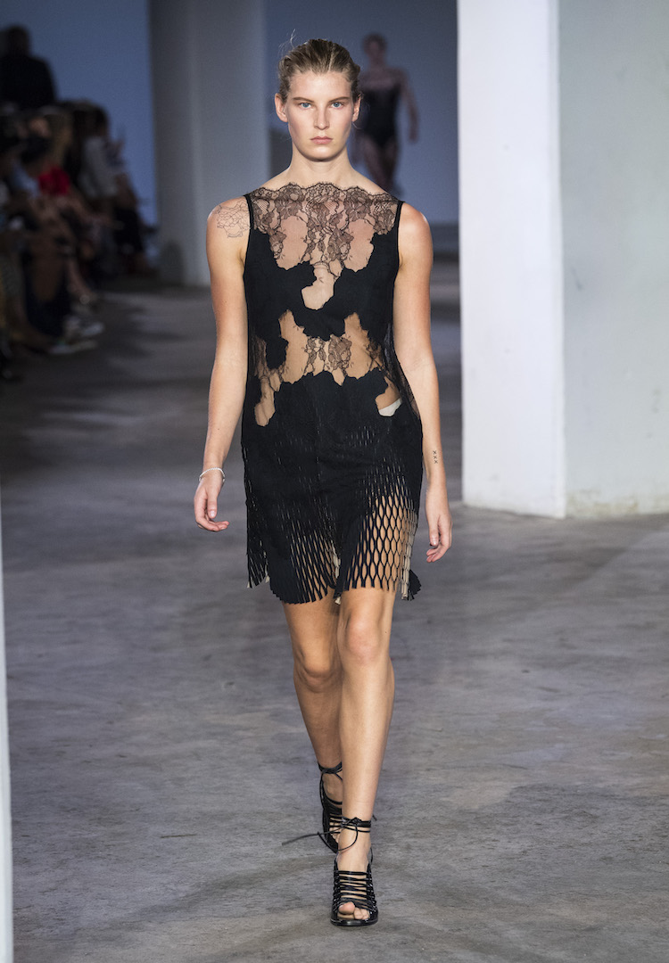 Dion Lee wins over NYFW crowds with delicate lingerie and tattoos ...