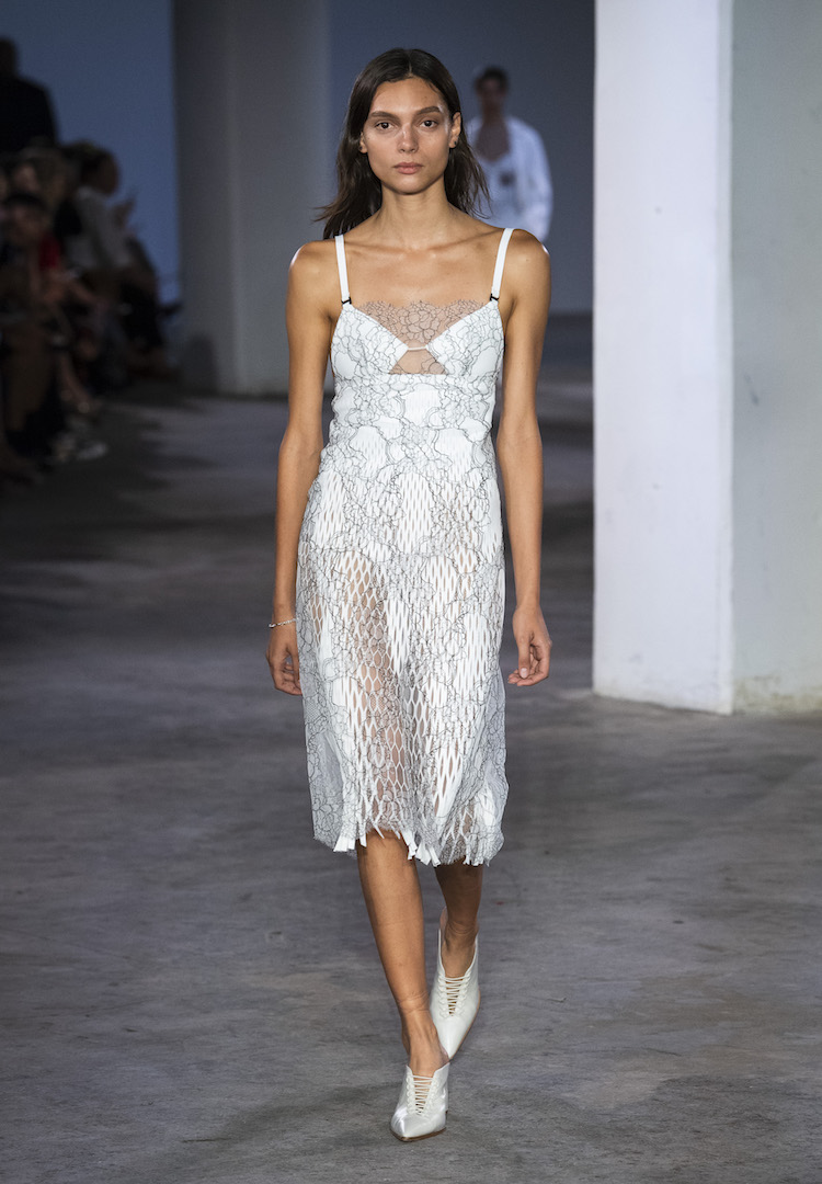 Dion Lee wins over NYFW crowds with delicate lingerie and tattoos ...