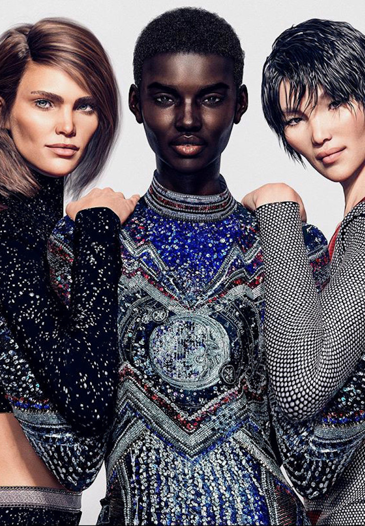 Balmain’s latest campaign enlists computer-generated models