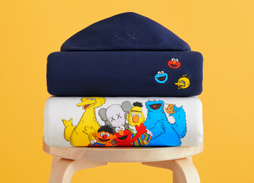 uniqlo x kaws sesame street plush