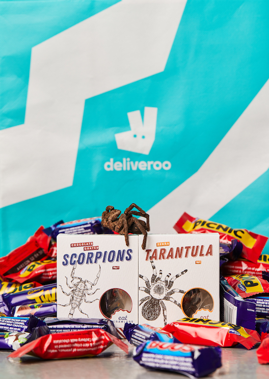 For $1, Deliveroo will drop of a big bag of chocolate to you for Halloween