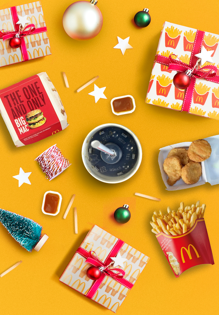 McDonald’s is giving away Christmas wrapping paper