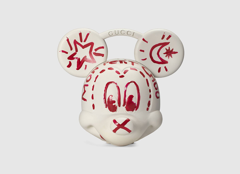 gucci mickey mouse head bag