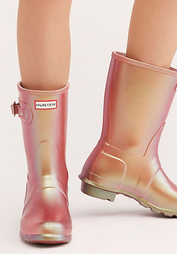 Hunter drops iridescent pink gumboots just in time for winter