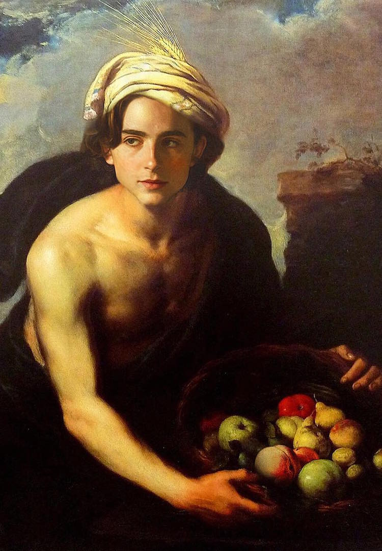 This Instagram account edits Timothée Chalamet into classical artworks