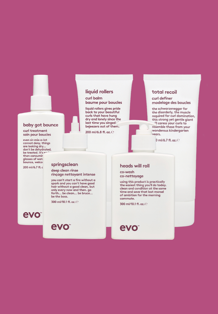Road testing all five products in Evo’s new curl range