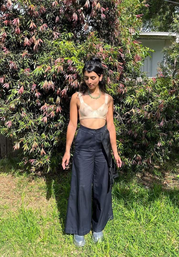 Australian creatives on how to wear the 'big pants, little top' trend