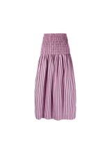 GANNI Striped Organic-Cotton Maxi Skirt from FARFETCH