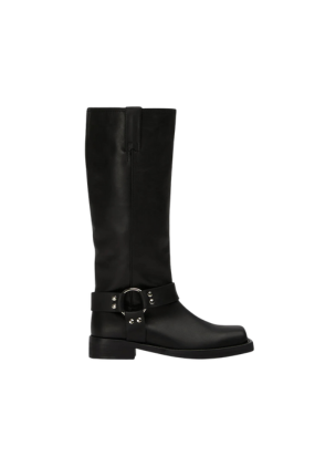 TONY BIANCO Biker Black Wax Boots