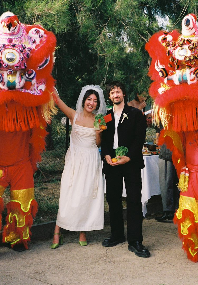 Oysters, lion dancers and a Chinese tea ceremony at the wedding of sexologist Sarah Lorrimar