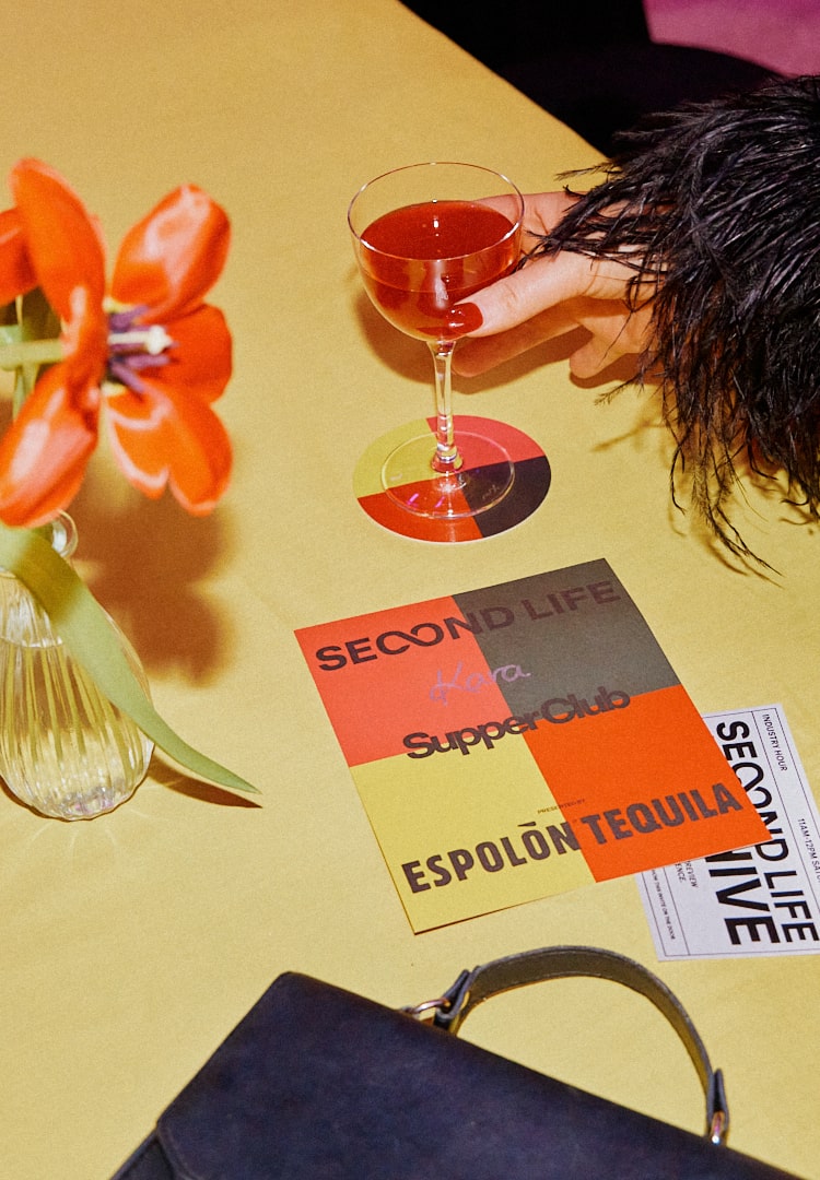 A tabletop runway stole the show at Espolòn Tequila x Second Life Markets’ Supper Club