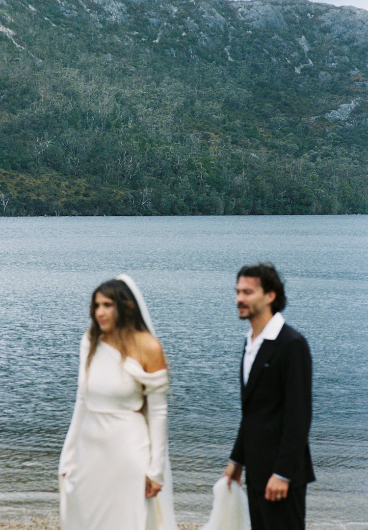 Mountains, wombats and snow: Inside Luca and Jaii’s Tasmania wedding