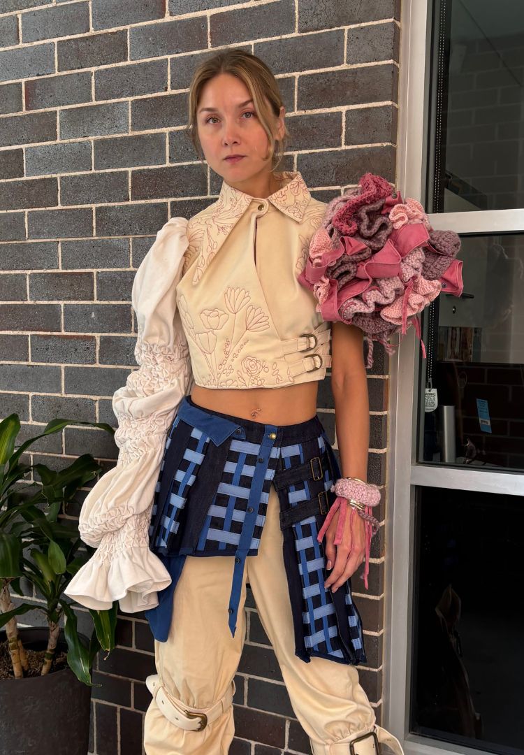 Two fashion students show us how they’ve upcycled old shirts
