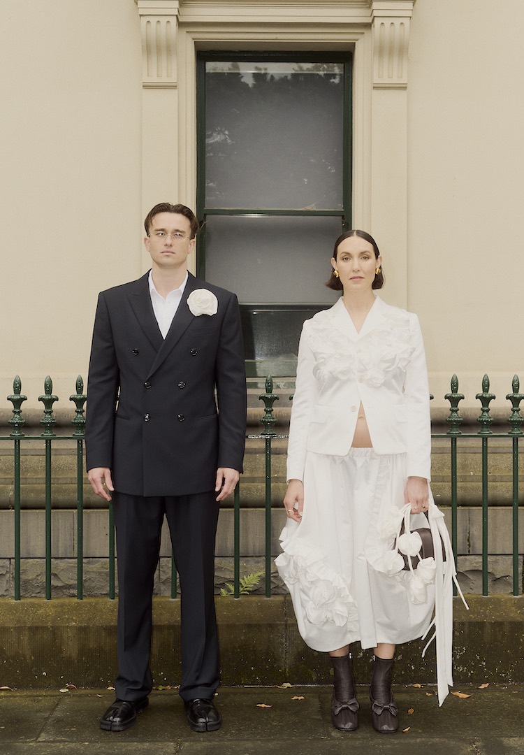 Inside a Melbourne city wedding with Comme des Garcon, croquembouche and cheeseburgers