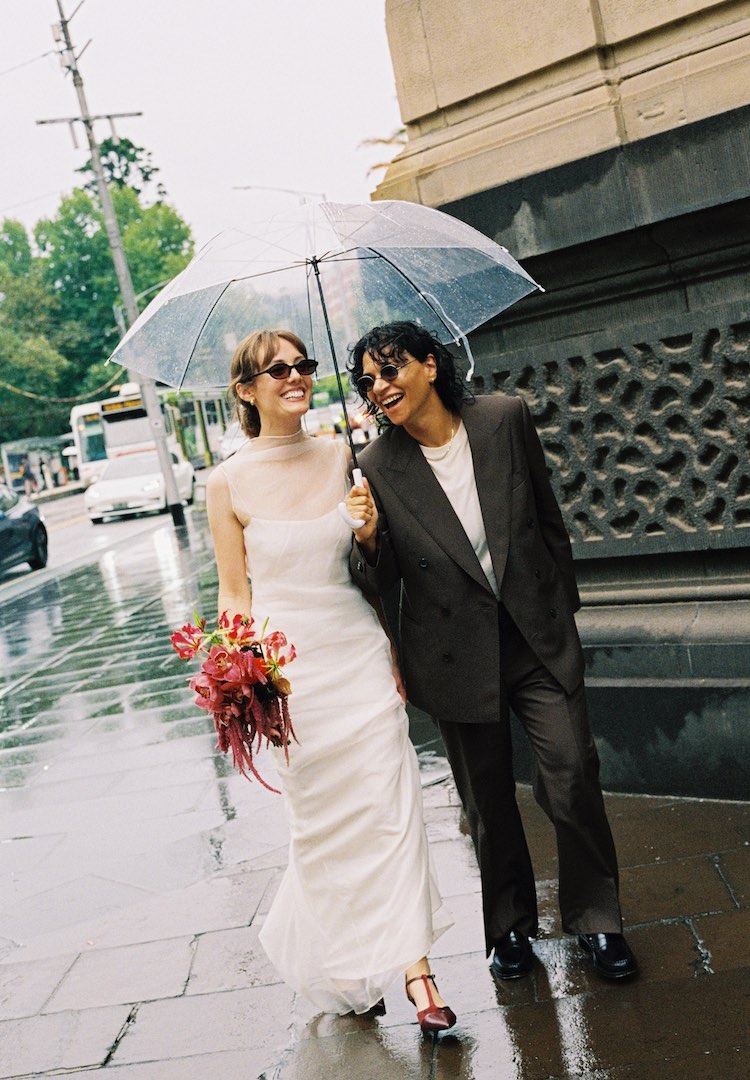 Ice creams, disco and drag queens: Inside Bianca and Katie’s fun-filled wedding
